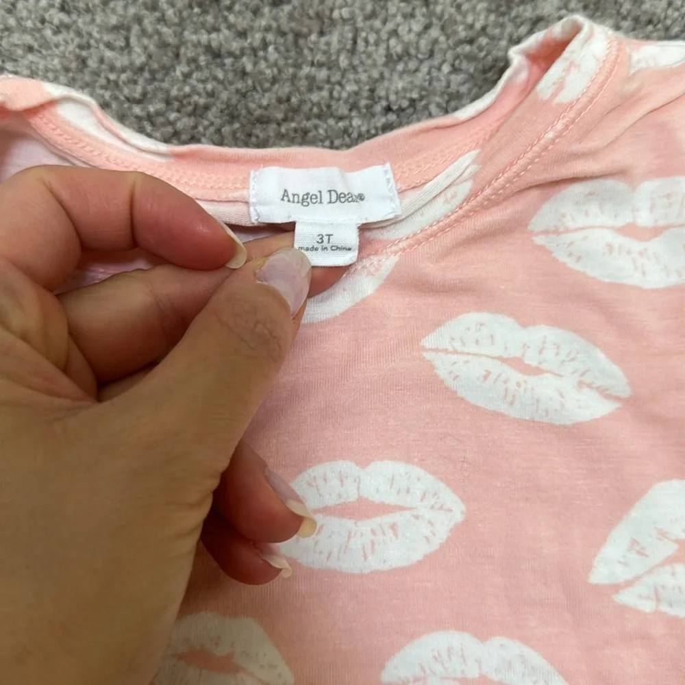 Angel Dear Pink Kisses Pajama Set
